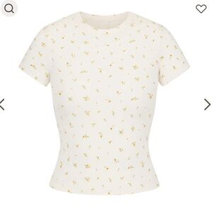 Cotton Rib T-Shirt: Marigold